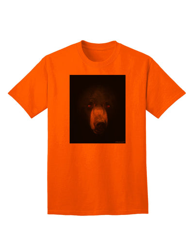 Scary Black Bear Adult T-Shirt-unisex t-shirt-TooLoud-Orange-Small-Davson Sales