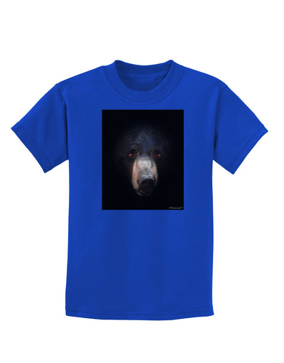 Scary Black Bear Childrens Dark T-Shirt-Childrens T-Shirt-TooLoud-Royal-Blue-X-Small-Davson Sales