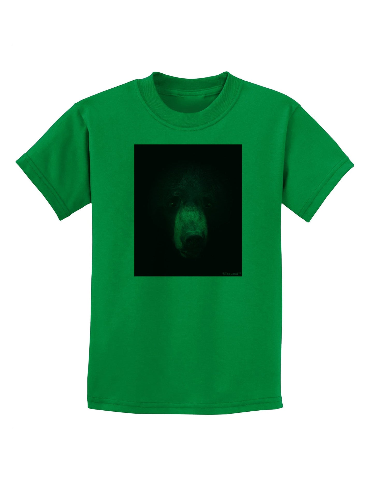 Scary Black Bear Childrens T-Shirt-Childrens T-Shirt-TooLoud-Kelly-Green-X-Small-Davson Sales