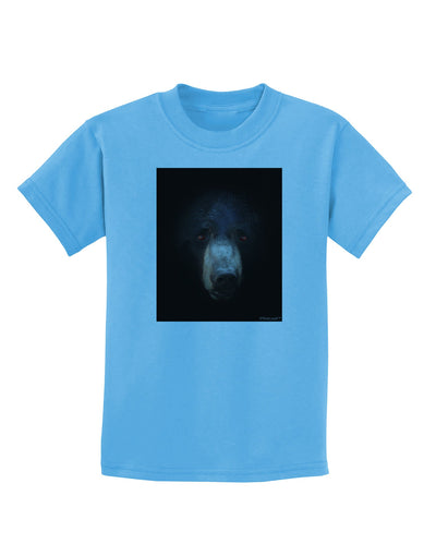 Scary Black Bear Childrens T-Shirt-Childrens T-Shirt-TooLoud-Aquatic-Blue-X-Small-Davson Sales