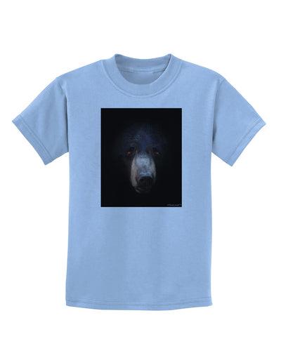 Scary Black Bear Childrens T-Shirt-Childrens T-Shirt-TooLoud-Light-Blue-X-Small-Davson Sales