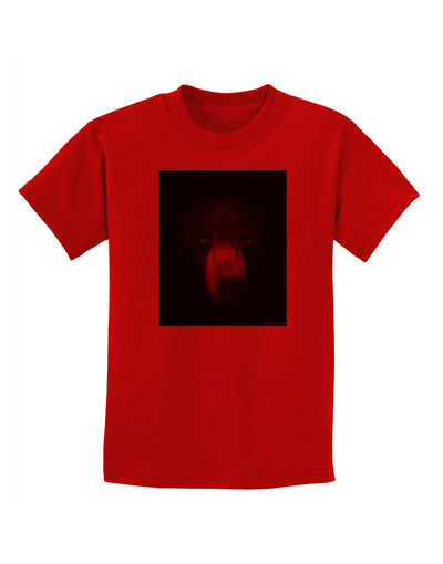 Scary Black Bear Childrens T-Shirt-Childrens T-Shirt-TooLoud-Red-X-Small-Davson Sales