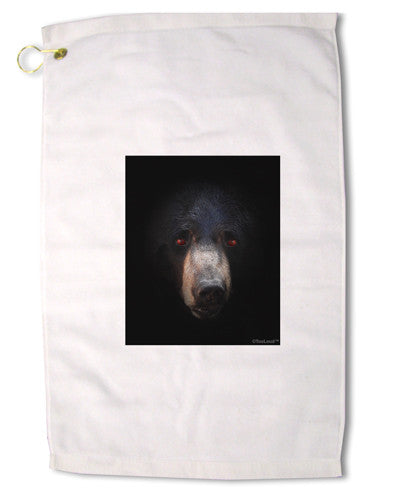 Scary Black Bear Premium Cotton Golf Towel - 16 x 25 inch-Golf Towel-TooLoud-16x25"-Davson Sales