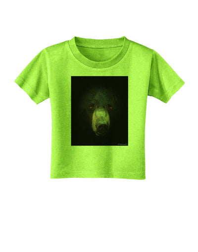 Scary Black Bear Toddler T-Shirt-Toddler T-Shirt-TooLoud-Lime-Green-2T-Davson Sales