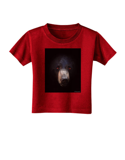 Scary Black Bear Toddler T-Shirt Dark-Toddler T-Shirt-TooLoud-Red-2T-Davson Sales