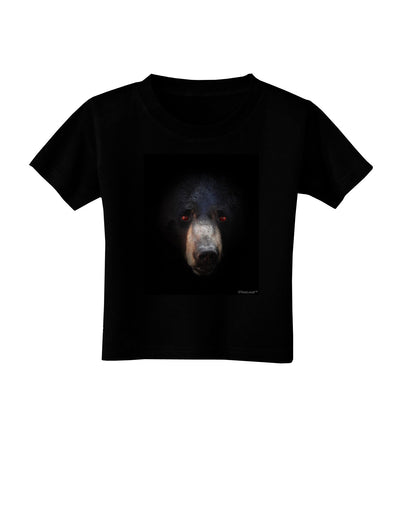 Scary Black Bear Toddler T-Shirt Dark-Toddler T-Shirt-TooLoud-Black-2T-Davson Sales