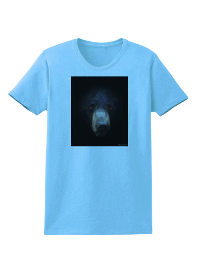 Scary Black Bear Womens T-Shirt-Womens T-Shirt-TooLoud-Aquatic-Blue-X-Small-Davson Sales