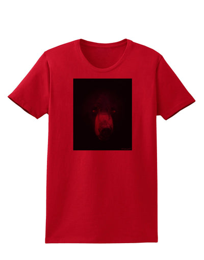 Scary Black Bear Womens T-Shirt-Womens T-Shirt-TooLoud-Red-X-Small-Davson Sales