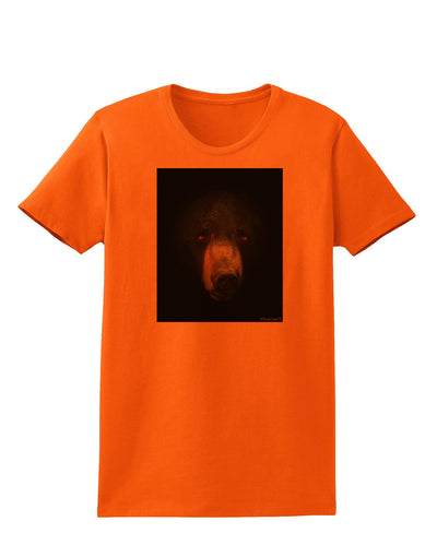 Scary Black Bear Womens T-Shirt-Womens T-Shirt-TooLoud-Orange-X-Small-Davson Sales