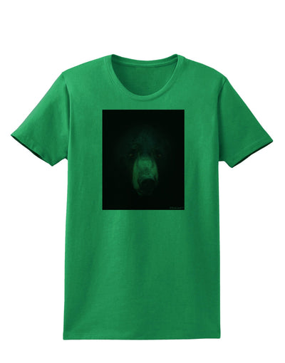 Scary Black Bear Womens T-Shirt-Womens T-Shirt-TooLoud-Kelly-Green-X-Small-Davson Sales