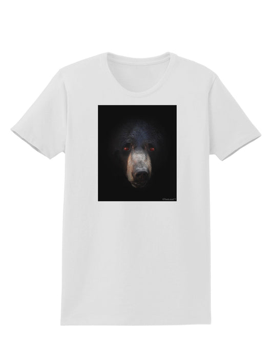 Scary Black Bear Womens T-Shirt-Womens T-Shirt-TooLoud-White-X-Small-Davson Sales