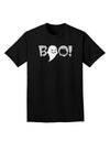 Scary Boo Text Adult Dark T-Shirt-Mens T-Shirt-TooLoud-Black-Small-Davson Sales