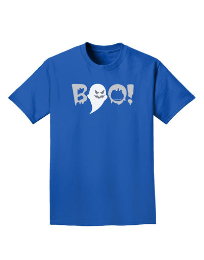 Scary Boo Text Adult Dark T-Shirt-Mens T-Shirt-TooLoud-Royal-Blue-Small-Davson Sales