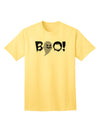 Scary Boo Text Adult T-Shirt-Mens T-Shirt-TooLoud-Yellow-Small-Davson Sales