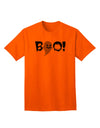 Scary Boo Text Adult T-Shirt-Mens T-Shirt-TooLoud-Orange-Small-Davson Sales