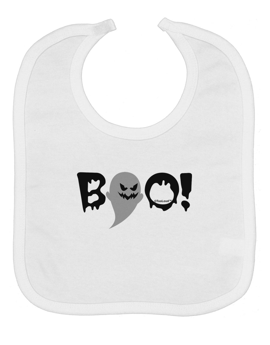 Scary Boo Text Baby Bib