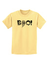Scary Boo Text Childrens T-Shirt-Childrens T-Shirt-TooLoud-Daffodil-Yellow-X-Small-Davson Sales