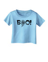 Scary Boo Text Infant T-Shirt-Infant T-Shirt-TooLoud-Aquatic-Blue-06-Months-Davson Sales