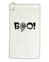 Scary Boo Text Micro Terry Gromet Golf Towel 16 x 25 inch-Golf Towel-TooLoud-White-Davson Sales