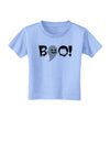 Scary Boo Text Toddler T-Shirt-Toddler T-Shirt-TooLoud-Aquatic-Blue-2T-Davson Sales