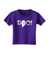 Scary Boo Text Toddler T-Shirt Dark-Toddler T-Shirt-TooLoud-Purple-2T-Davson Sales