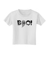 Scary Boo Text Toddler T-Shirt-Toddler T-Shirt-TooLoud-White-2T-Davson Sales