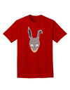 Scary Bunny Face Adult Dark T-Shirt-Mens T-Shirt-TooLoud-Red-Small-Davson Sales