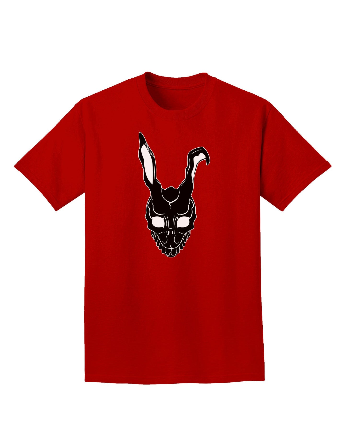 Scary Bunny Face Black Adult Dark T-Shirt-Mens T-Shirt-TooLoud-Red-Small-Davson Sales