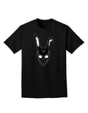 Scary Bunny Face Black Adult Dark T-Shirt-Mens T-Shirt-TooLoud-Black-Small-Davson Sales