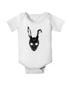 Scary Bunny Face Black Baby Romper Bodysuit-Baby Romper-TooLoud-White-06-Months-Davson Sales