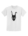 Scary Bunny Face Black Childrens T-Shirt-Childrens T-Shirt-TooLoud-White-X-Small-Davson Sales