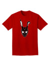 Scary Bunny Face Black Distressed Adult Dark T-Shirt-Mens T-Shirt-TooLoud-Red-Small-Davson Sales