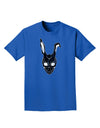 Scary Bunny Face Black Distressed Adult Dark T-Shirt-Mens T-Shirt-TooLoud-Royal-Blue-Small-Davson Sales