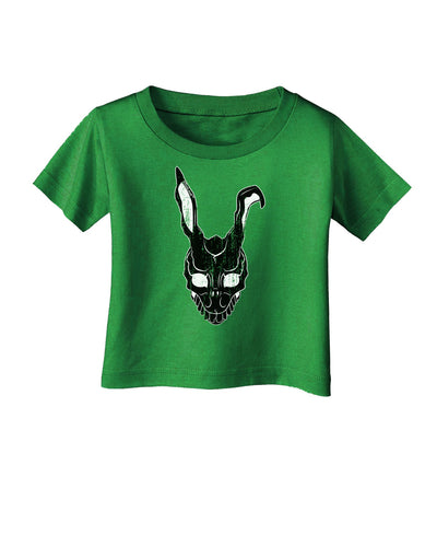 Scary Bunny Face Black Distressed Infant T-Shirt Dark-Infant T-Shirt-TooLoud-Clover-Green-06-Months-Davson Sales