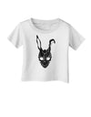 Scary Bunny Face Black Distressed Infant T-Shirt-Infant T-Shirt-TooLoud-White-06-Months-Davson Sales