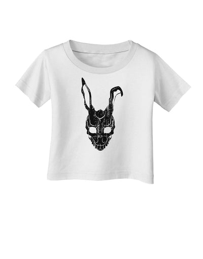 Scary Bunny Face Black Distressed Infant T-Shirt-Infant T-Shirt-TooLoud-White-06-Months-Davson Sales