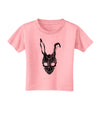 Scary Bunny Face Black Distressed Toddler T-Shirt-Toddler T-Shirt-TooLoud-Candy-Pink-2T-Davson Sales