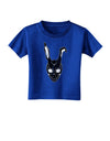 Scary Bunny Face Black Distressed Toddler T-Shirt Dark-Toddler T-Shirt-TooLoud-Royal-Blue-2T-Davson Sales