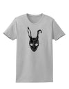 Scary Bunny Face Black Distressed Womens T-Shirt-Womens T-Shirt-TooLoud-AshGray-X-Small-Davson Sales