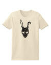 Scary Bunny Face Black Distressed Womens T-Shirt-Womens T-Shirt-TooLoud-Natural-X-Small-Davson Sales