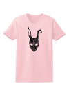 Scary Bunny Face Black Distressed Womens T-Shirt-Womens T-Shirt-TooLoud-PalePink-X-Small-Davson Sales