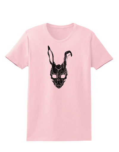 Scary Bunny Face Black Distressed Womens T-Shirt-Womens T-Shirt-TooLoud-PalePink-X-Small-Davson Sales