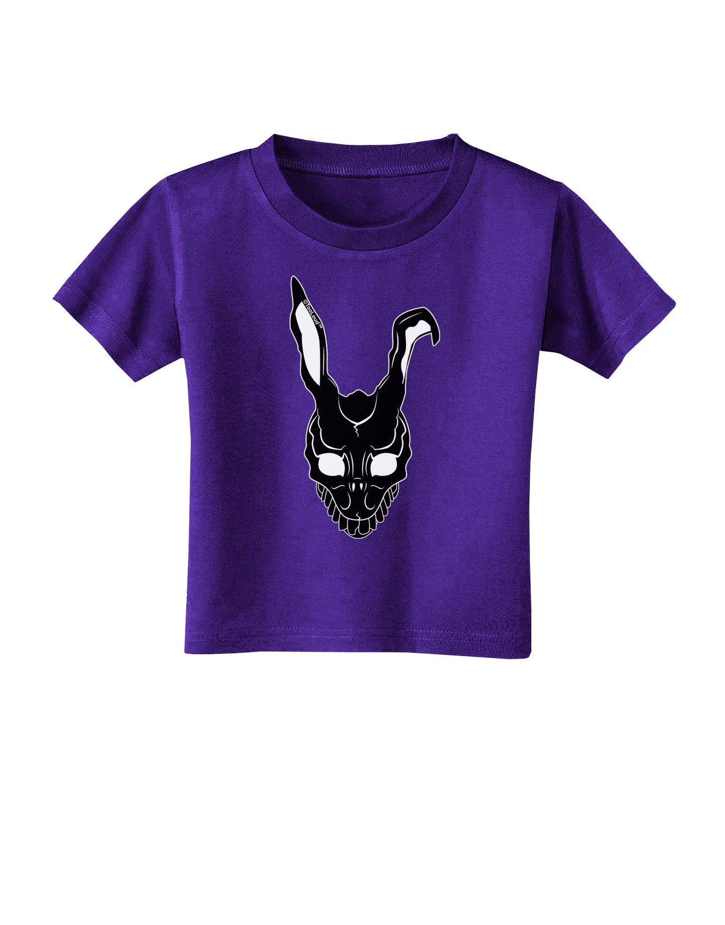 Scary Bunny Face Black Toddler T-Shirt Dark-Toddler T-Shirt-TooLoud-Purple-2T-Davson Sales