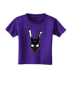 Scary Bunny Face Black Toddler T-Shirt Dark-Toddler T-Shirt-TooLoud-Purple-2T-Davson Sales