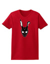 Scary Bunny Face Black Womens Dark T-Shirt-TooLoud-Red-X-Small-Davson Sales