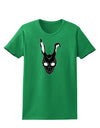 Scary Bunny Face Black Womens Dark T-Shirt-TooLoud-Kelly-Green-X-Small-Davson Sales