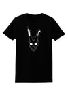 Scary Bunny Face Black Womens Dark T-Shirt-TooLoud-Black-X-Small-Davson Sales
