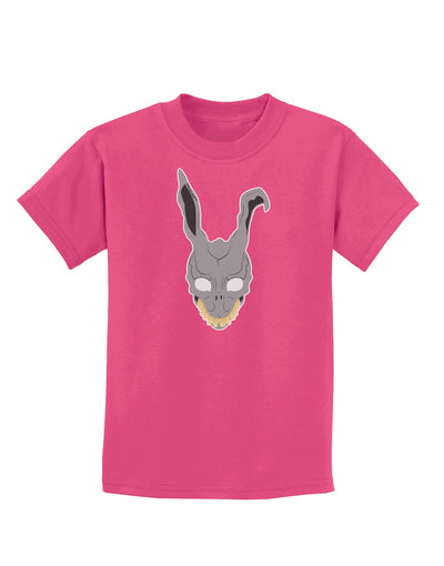 Scary Bunny Face Childrens Dark T-Shirt-Childrens T-Shirt-TooLoud-Sangria-X-Small-Davson Sales