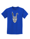 Scary Bunny Face Childrens Dark T-Shirt-Childrens T-Shirt-TooLoud-Royal-Blue-X-Small-Davson Sales