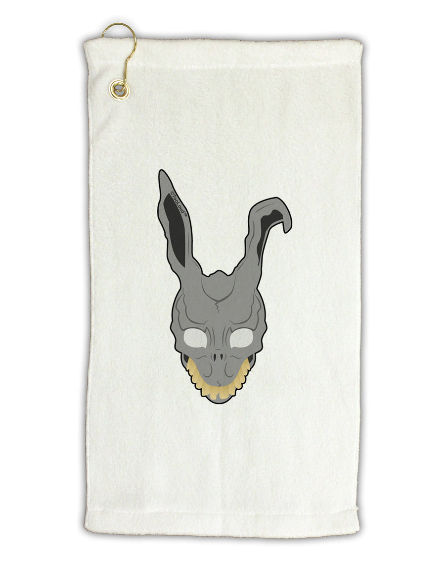 Scary Bunny Face Micro Terry Gromet Golf Towel 11&#x22;x19-Golf Towel-TooLoud-White-Davson Sales